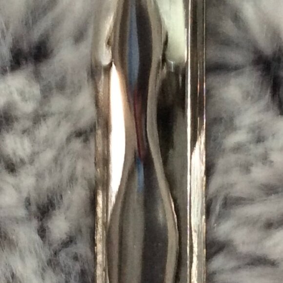 Vintage Black Onyx with Diamond Chip Silver-Tone Tie Clasp - Picture 5 of 5